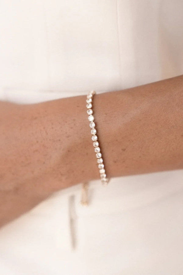 Ettika Adjustable Dainty Crystal Bracelet