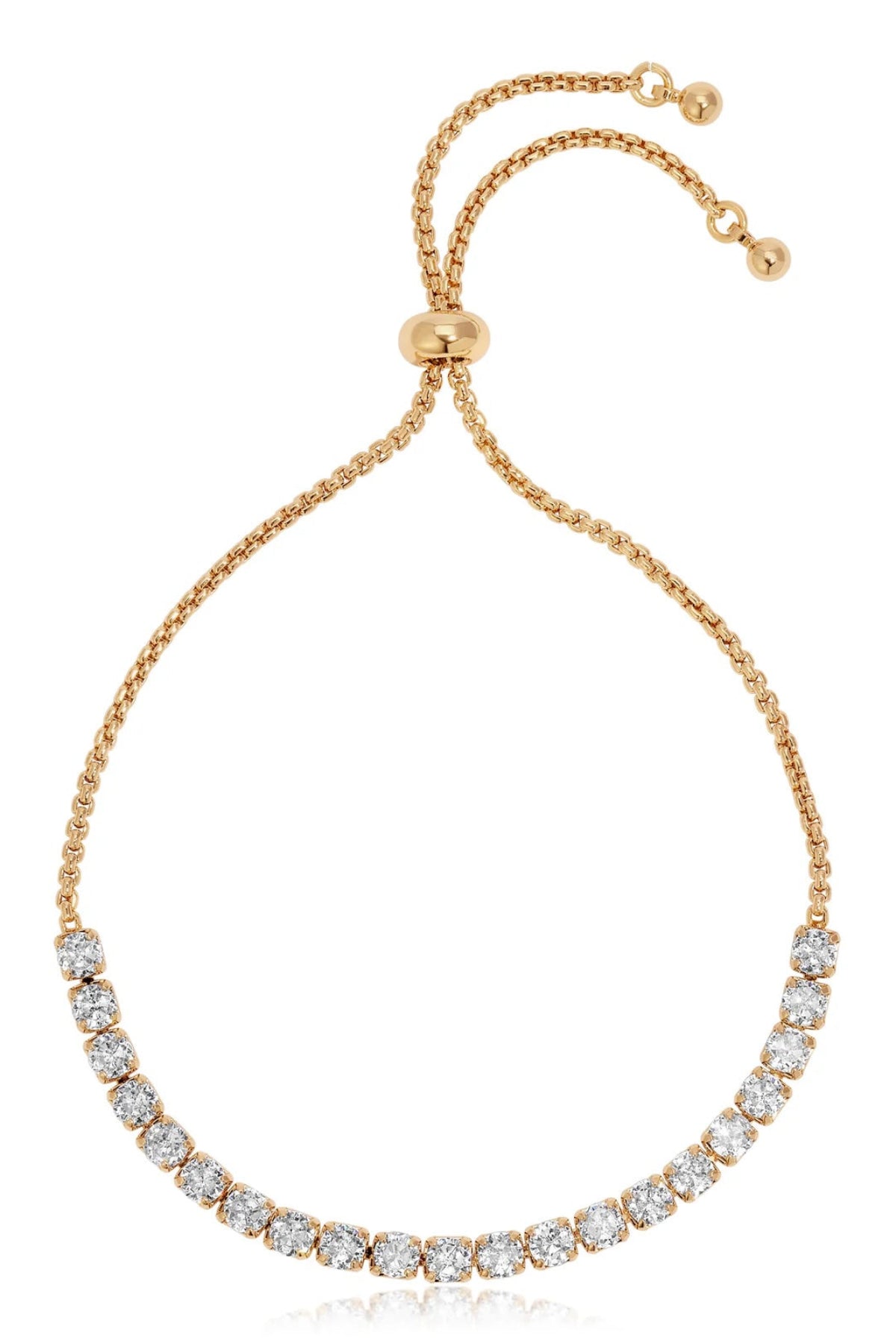 Ettika Adjustable Dainty Crystal Bracelet