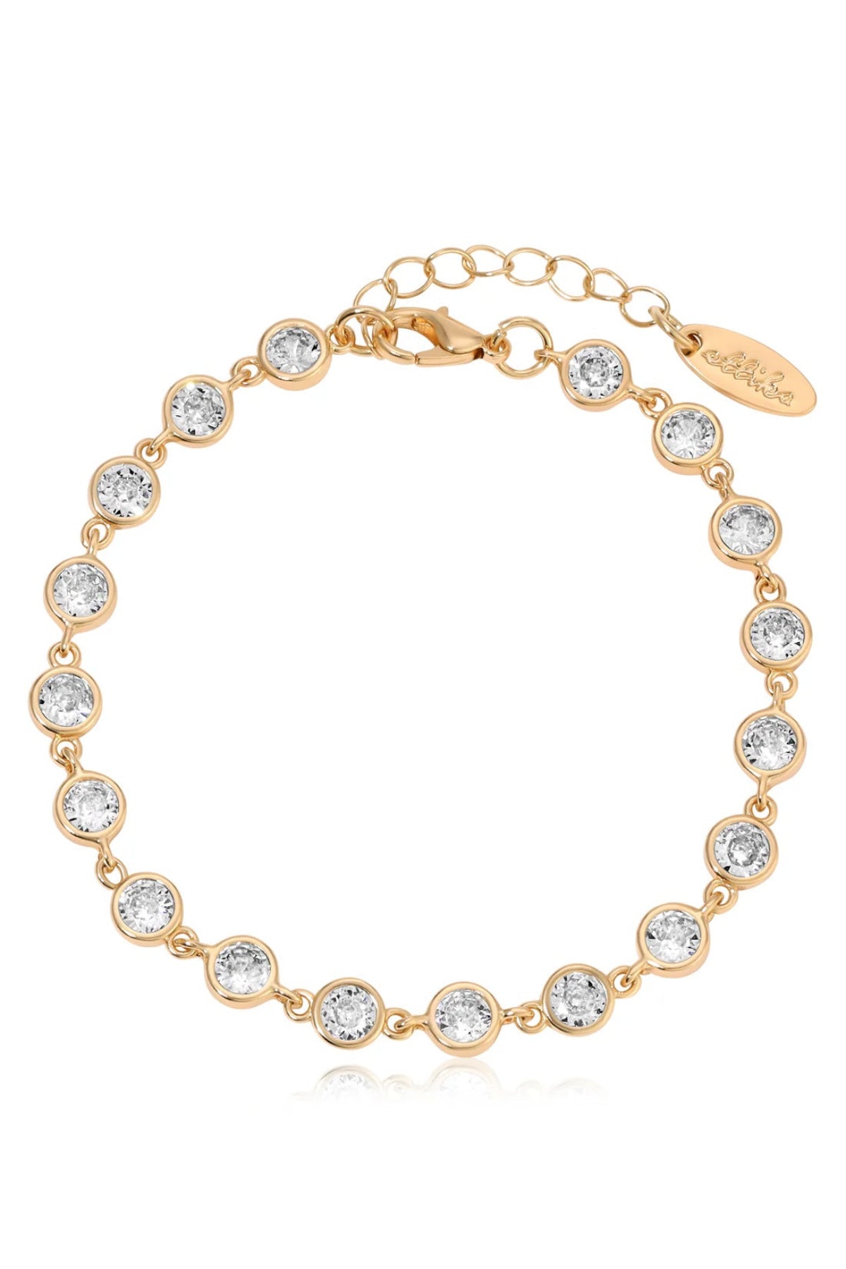 Ettika Everyday Gold Crystal Link Bracelet